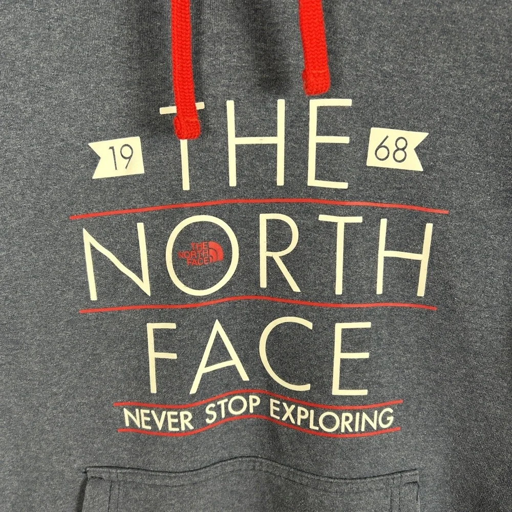 The North Face Hoodie Men's XL Gray Never Stop‎ Exploring Pullover Sweatshirt